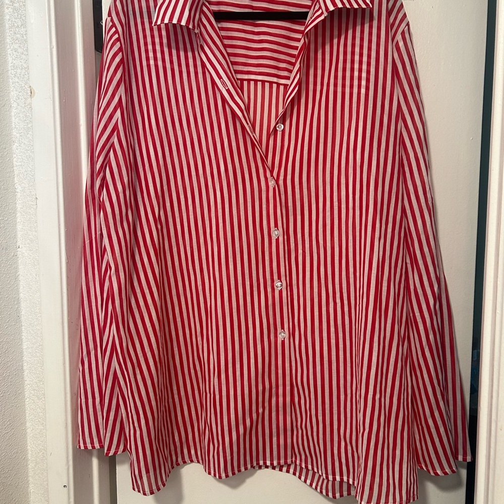 Tularosa Red and White Striped Shirt